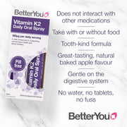 BetterYou Vitamin K2 Oral Spray, Peppermint - 25ml