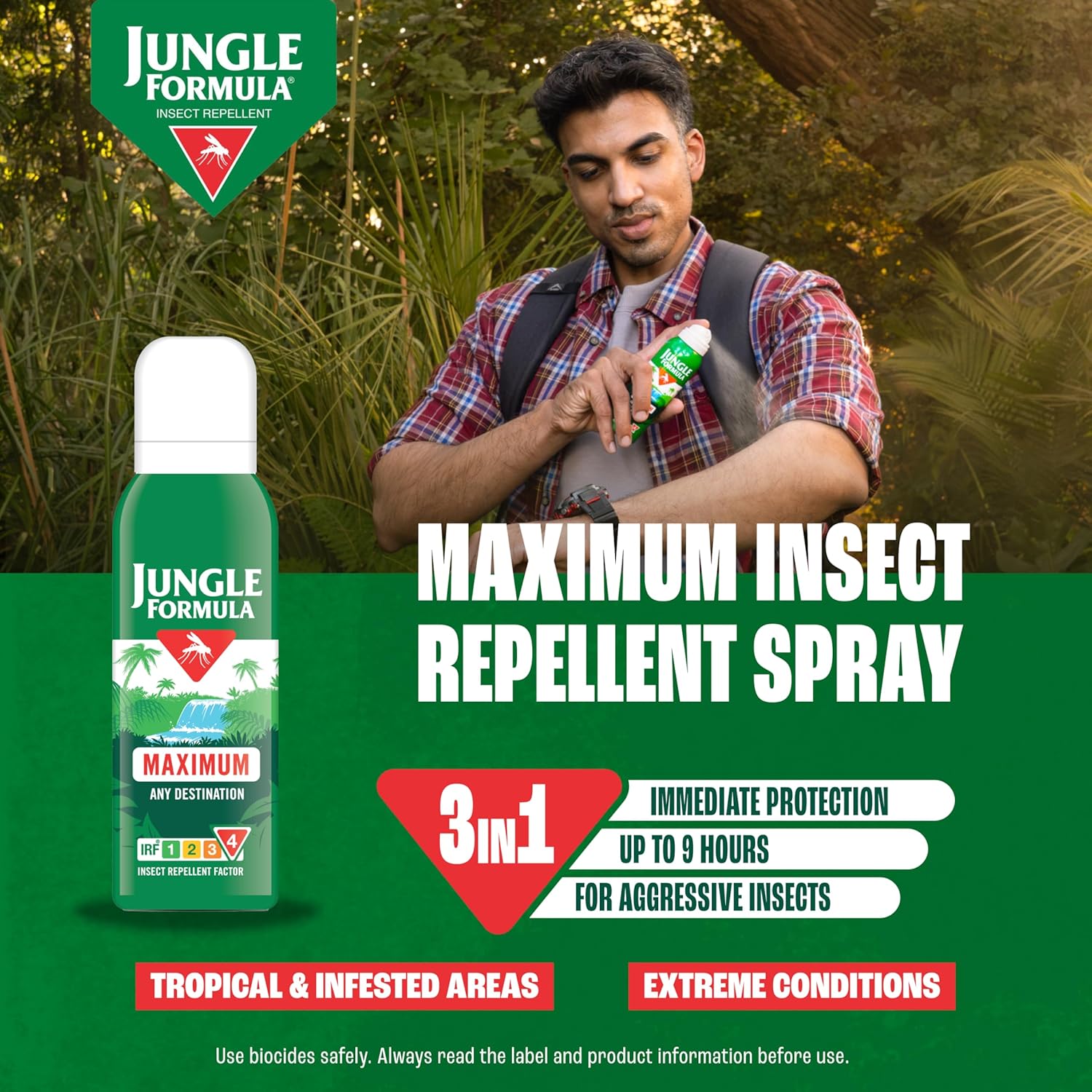 Jungle Formula Maximum & Strong Insect Repellent Pack – 2x125ml + 60ml