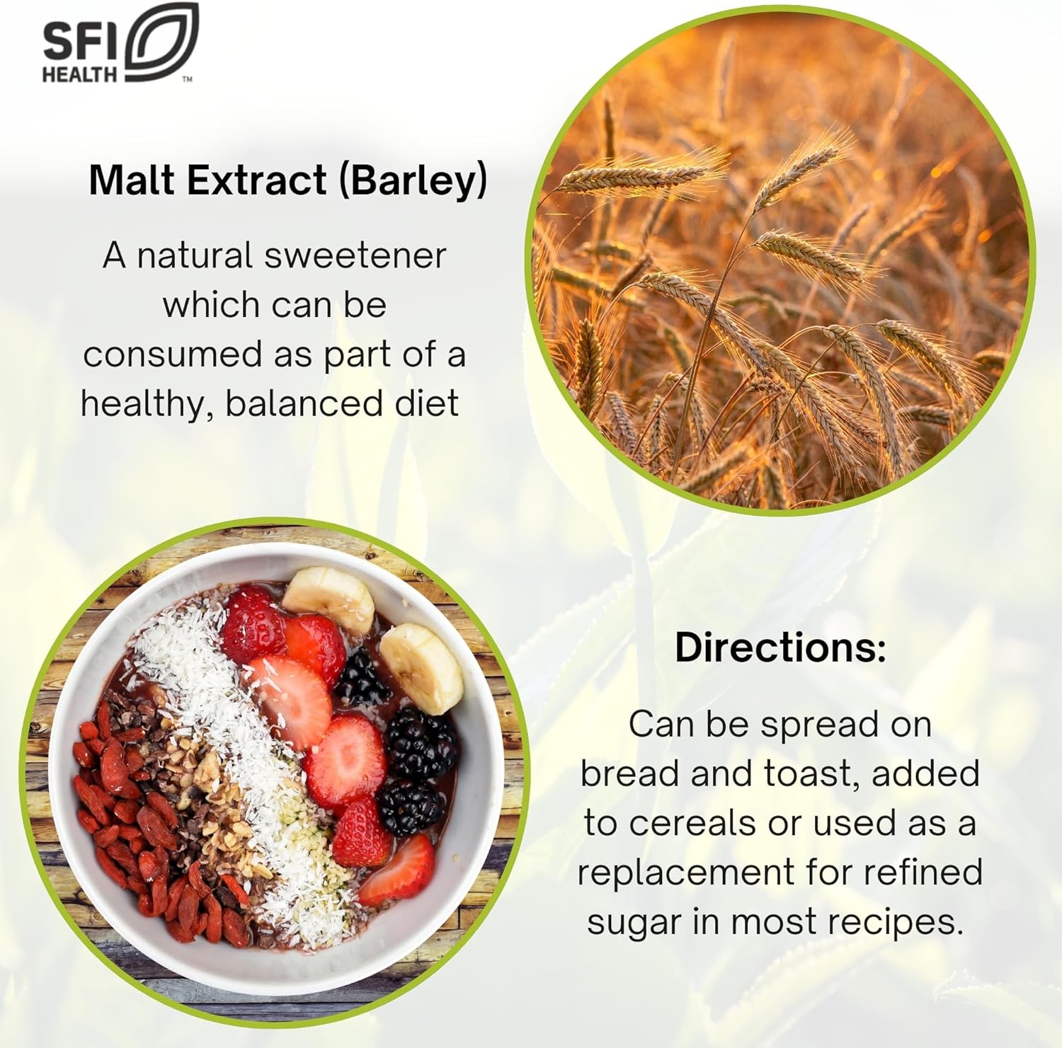 Potter's Malt Extract jar showing ingredients, dosage, and health claims.