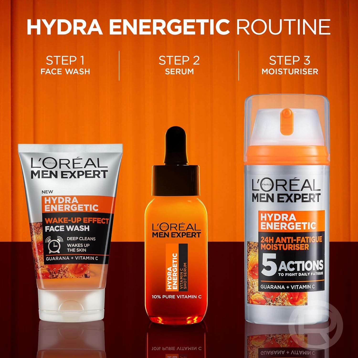 L'Oréal Men Expert Hydra Energetic Anti-Fatigue Moisturiser Routine