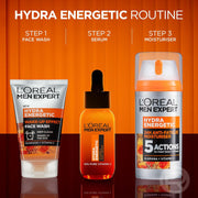 L'Oréal Men Expert Hydra Energetic Moisturiser XXL 100ml energetic routine