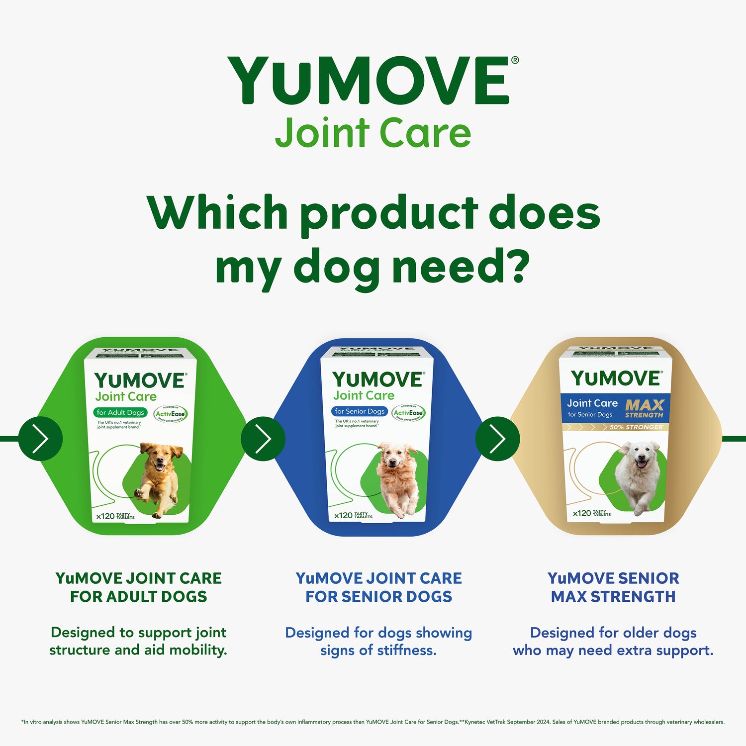 YuMOVE Adult Dog Joint Care Tablets - 120 Tablets other variants.