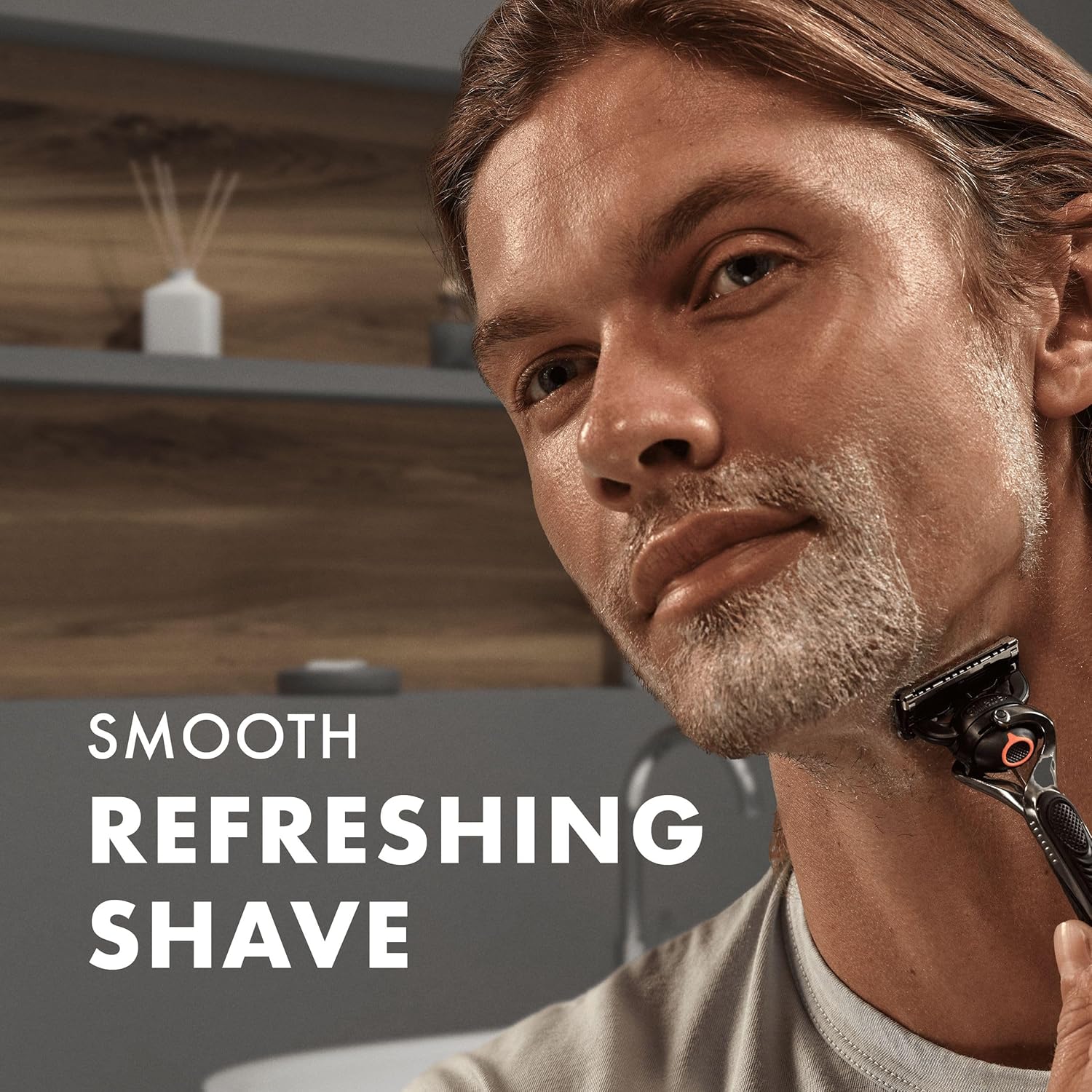 Gillette Fusion Sensitive Shave Gel with Almond Oil 75ml for everyday shaving