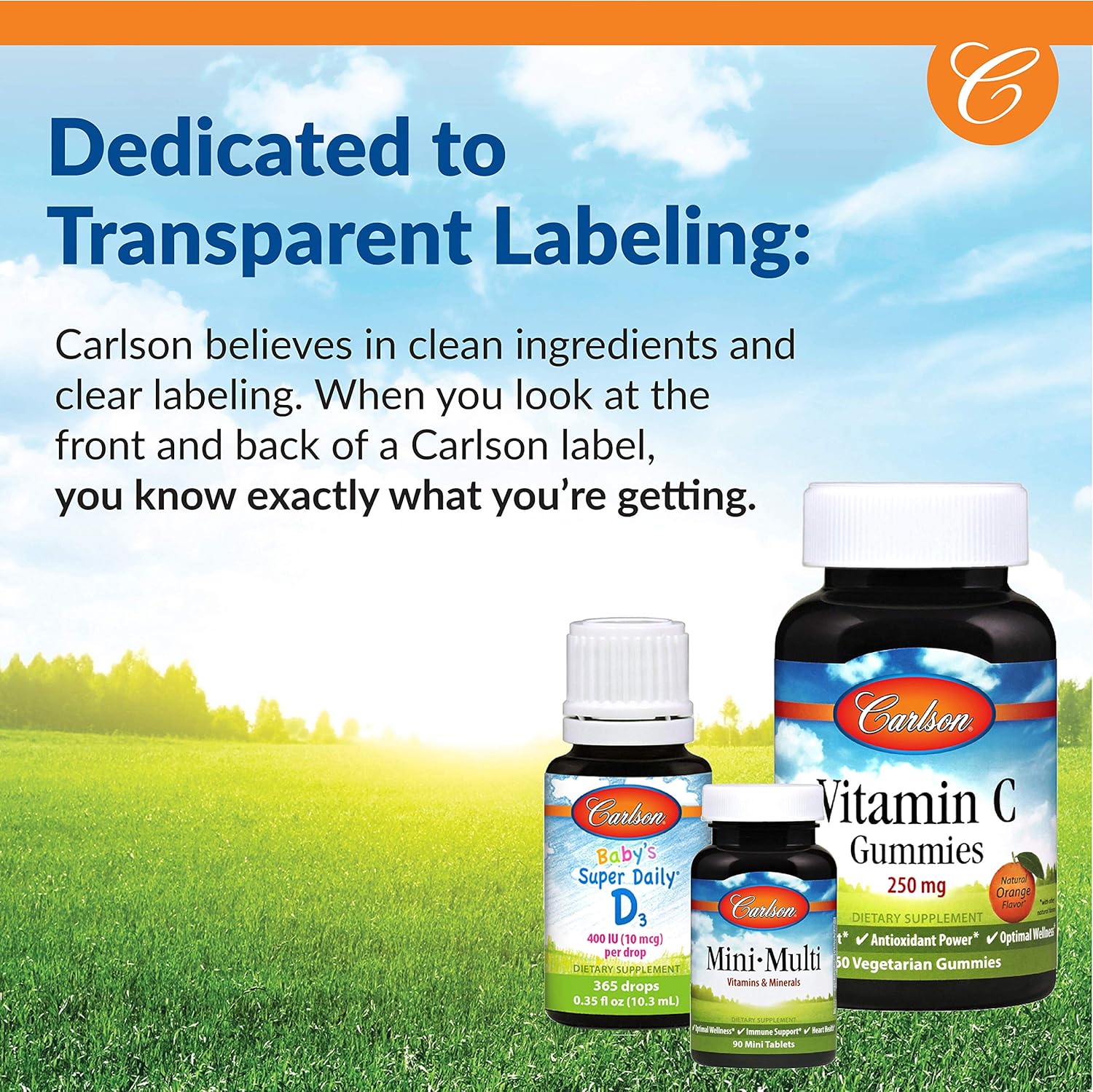 Carlson Calcium Magnesium 2:1 Ratio Softgels with Vitamin D3