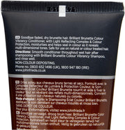 John Frieda Brilliant Brunette Colour Vibrancy Conditioner 250ml for brunette hair care
