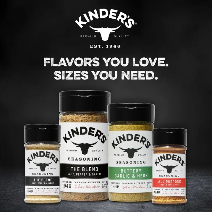 Kinder's The Blend Seasoning Garlic Salt & Pepper 347g other flavours