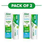 Aloe Dent Sensitive Aloe Vera Gel Toothpaste 100ml Pack of 2
