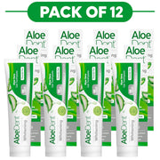 Aloe Dent Whitening Aloe Vera Gel Toothpaste 100ml Pack of 12