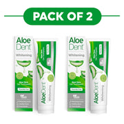 Aloe Dent Whitening Aloe Vera Gel Toothpaste 100ml Pack of 2