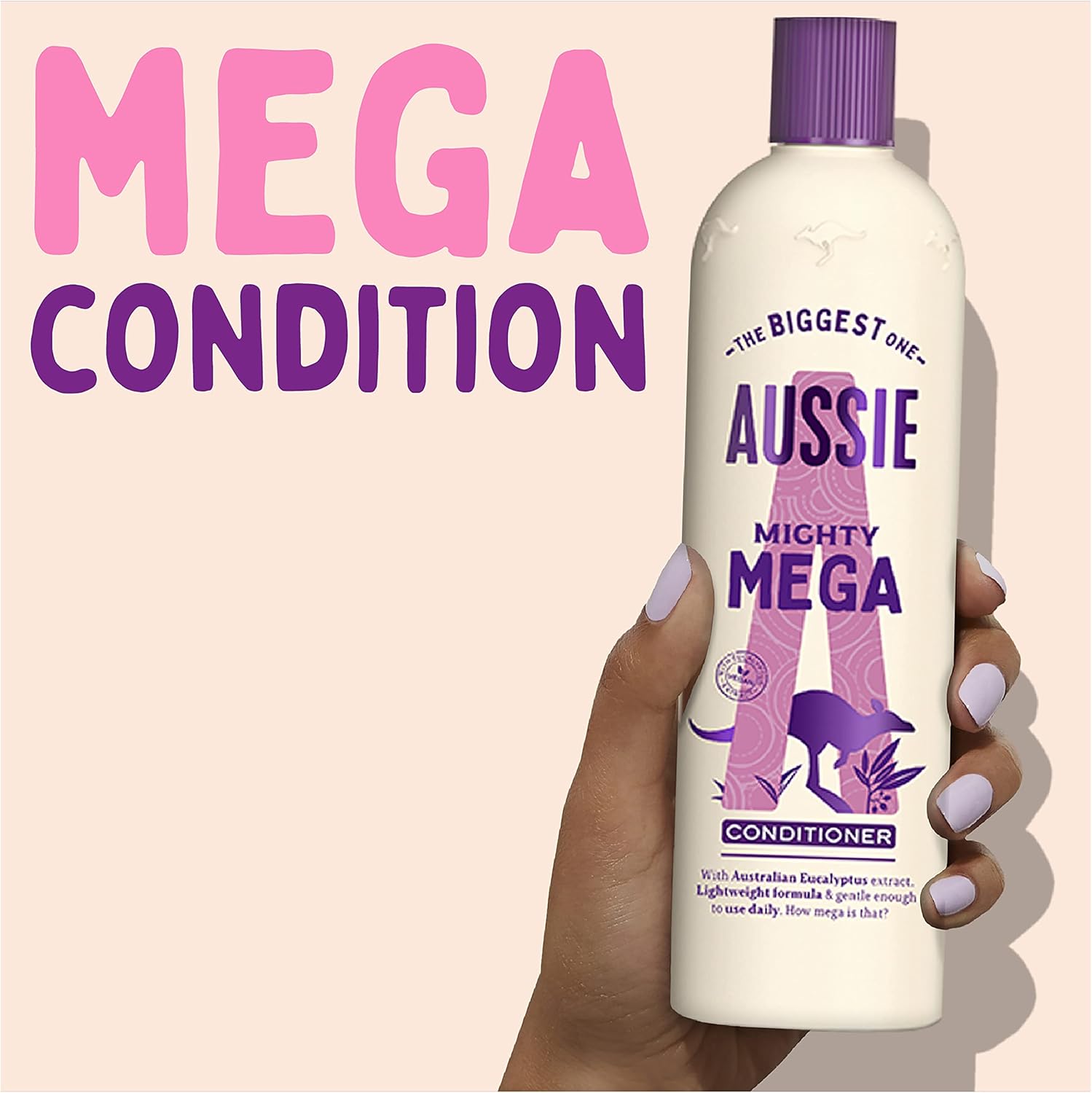 Aussie Mighty Mega Shampoo and Conditioner Bundle (675ml + 470ml)