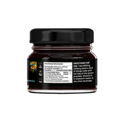 Supplement facts label for The Good Guru Shilajit Gold Resin with Ayurvedic Herbal Blend, 20g.