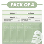 Biodance Refreshing Sea Kelp Hydrogel Face Mask 4 Sheets Pack of 4