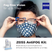 ZEISS AntiFOG Kit for Glasses & Lenses - 15ml Spray + Cloth