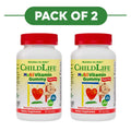 ChildLife Essentials Multivitamin Gummis Erdbeer-Zitrone - 90 Stück