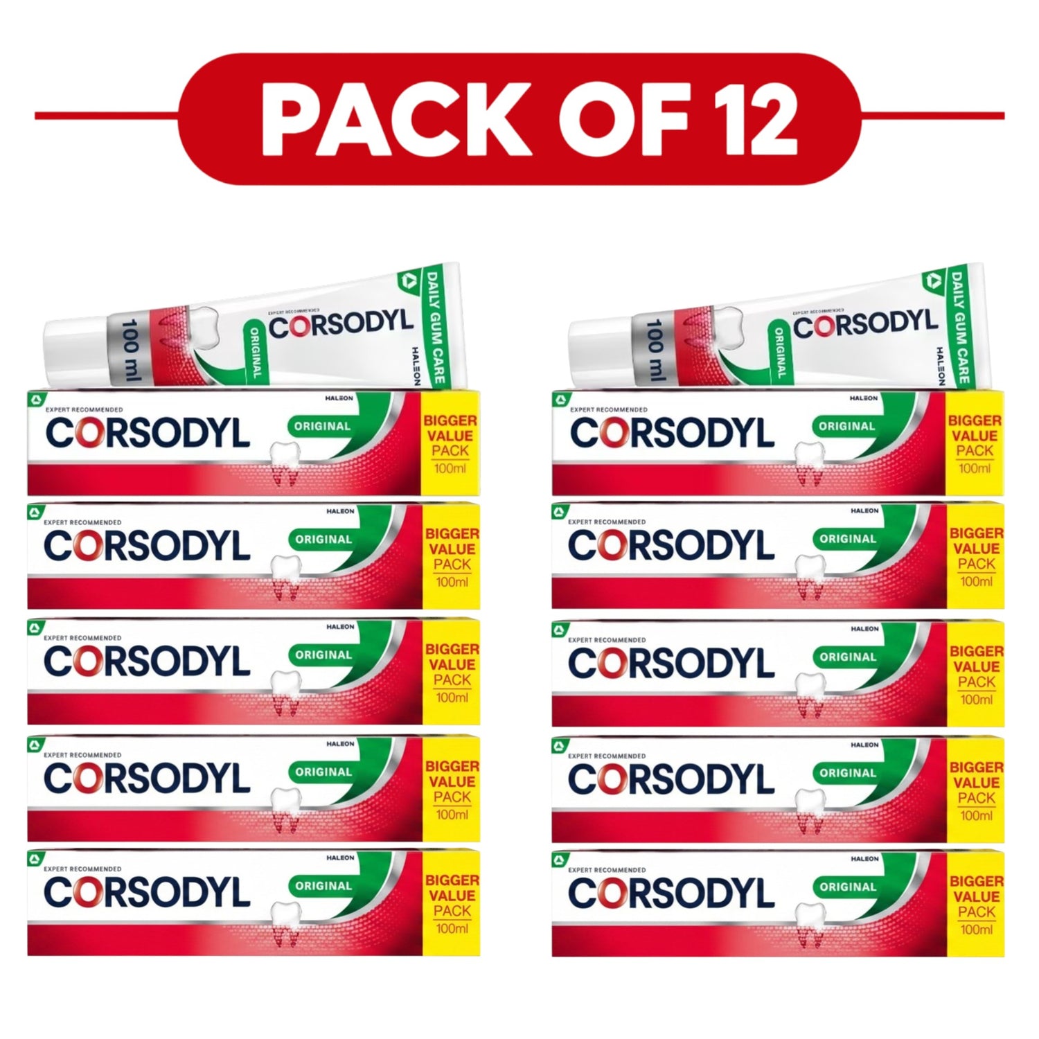 Corsodyl Daily Gum Care Original Toothpaste 100ml Pack of 12