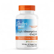 Doctor's Best High Absorption CoQ10 with BioPerine – 100mg, 200mg, 400mg - Veggie Capsules