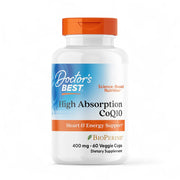 Doctor's Best High Absorption CoQ10 with BioPerine – 100mg, 200mg, 400mg - Veggie Capsules