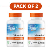 Doctor's Best Vitamin C 1000mg 120 Veggie Capsules Pack of 2