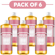Dr. Bronner's Cherry Blossom 18-in-1 Pure-Castile Liquid Soap 945ml Pack of 6