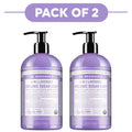 Dr. Bronner's Lavender 4-in-1 Organic Sugar Soap 355ml Pack of 2