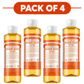 Dr. Bronner's Tea Tree 18-in-1 Pure-Castile Liquid Soap 240ml Pack of 4