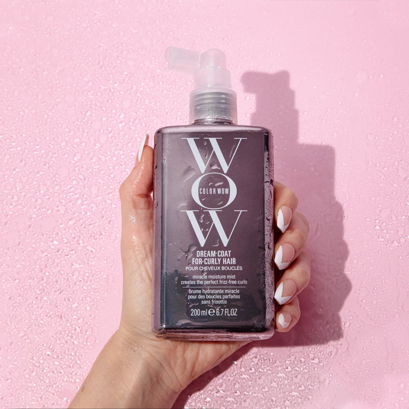 Color Wow Dream Coat for Curly Hair 200ml styling spray bottle.