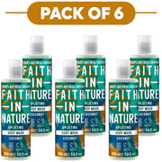 Faith In Nature Coconut Uplifting Body Wash 100ml Pack of 6