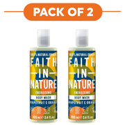 Faith In Nature Grapefruit & Orange Energising Body Wash 100ml Pack of 2