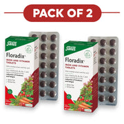 Floradix Iron & Vitamin Tablets 84 Tablets Pack of 2