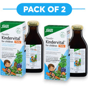 Floradix Kindervital Fruity Liquid Calcium & Vitamin Formula 250ml Pack of 2