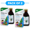 Floradix Kindervital for Children Liquid Calcium & Vitamin Formula 500ml Pack of 2