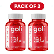 Goli Nutrition Apple Cider Vinegar Gummies 120 Count Pack of 2