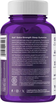 Barcode Image: Goli Nutrition Sleep Gummies barcode packaging 50 count