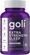 Goli Nutrition Extra Strength Sleep Gummies 10mg Melatonin 50 Count