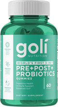 Goli Nutrition Pre+Post+Probiotics Gummies 60 Count