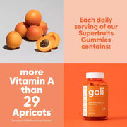 Goli Nutrition Superfruits Gummies Mixed Fruit 60 Count