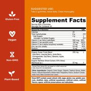 Supplement Facts & Ingredients Image: Goli Superfruits Gummies ingredient label 60 gummies