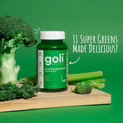 Lifestyle/Use Image: Goli Supergreens Gummies plant based supplement lifestyle image