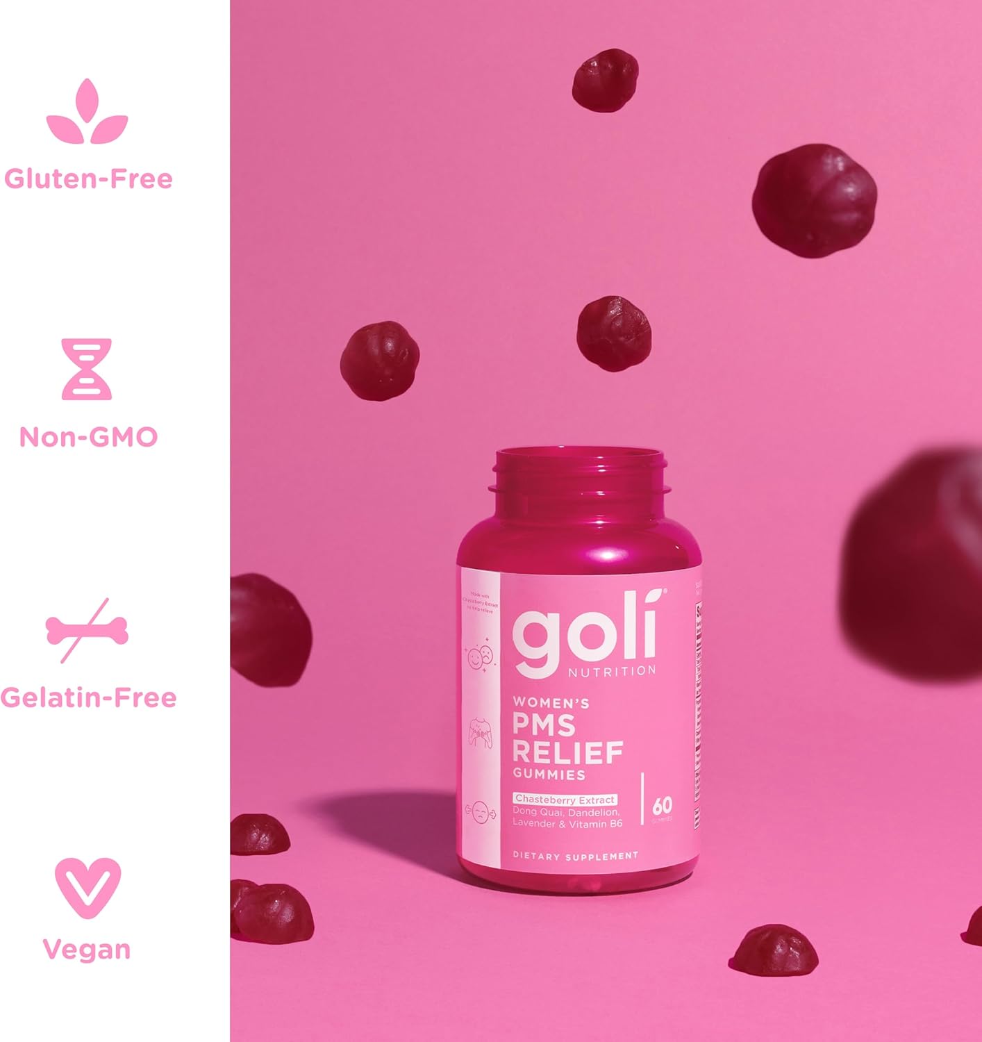 Goli Nutrition Women's PMS Relief Gummies 60 Count