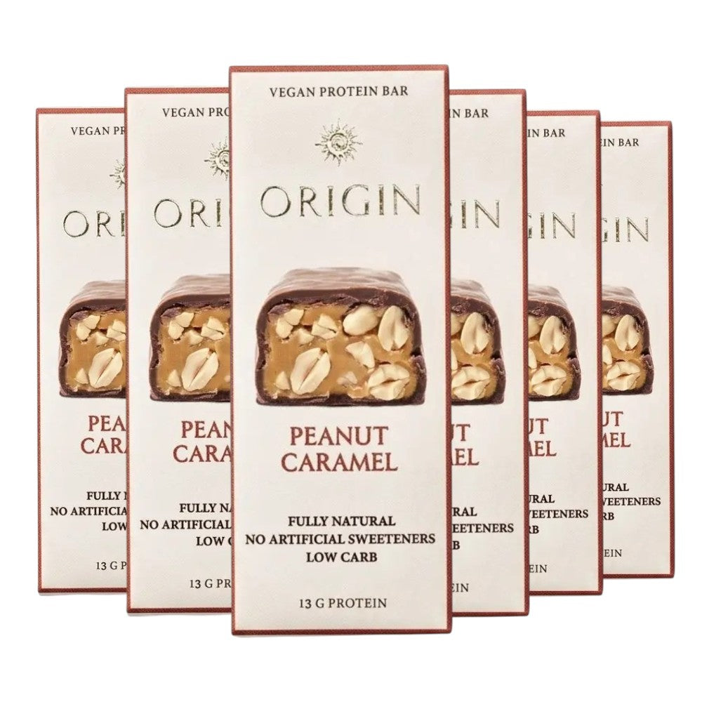 Origin Peanut Caramel Vegan Protein Bar 45g