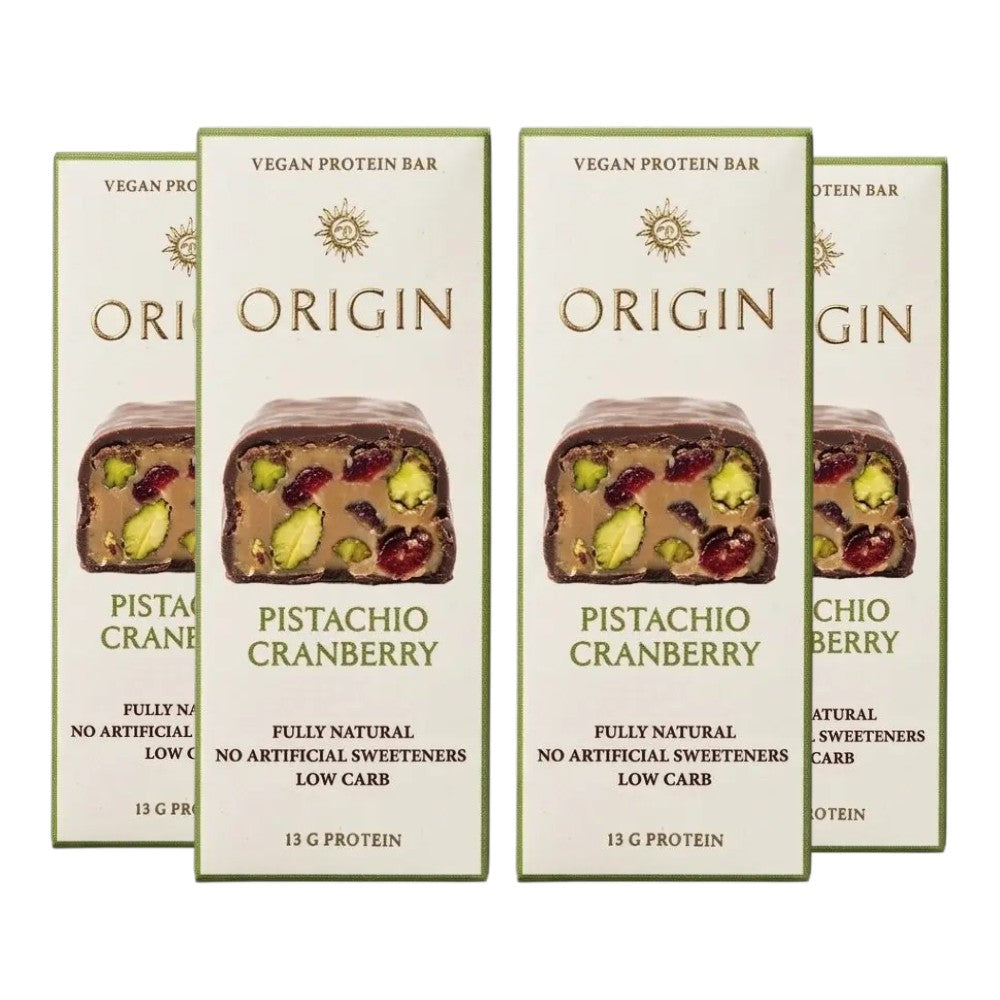 Origin Pistachio Cranberry Vegan Protein Bar 45g