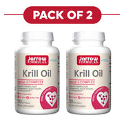 Jarrow Formulas Krill Oil Omega-3 Complex 120 Softgels Pack of 2