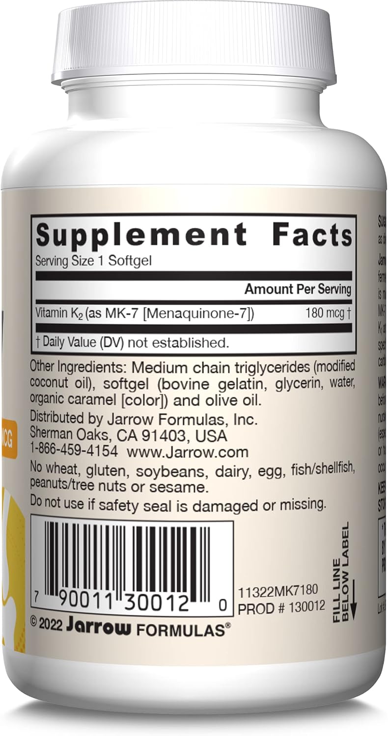 Barcode Image: Jarrow Formulas Vitamin K2 MK-7 90mcg softgels barcode 30 count