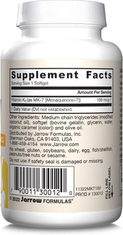 Barcode Image: Jarrow Formulas Vitamin K2 MK-7 90mcg softgels barcode 30 count