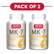 Jarrow Formulas MK-7 Vitamin K2 90mcg 90 Softgels Pack of 2