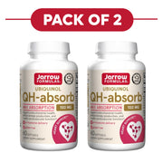 Jarrow Formulas QH-absorb Ubiquinol 100mg 60 Softgels Pack of 2