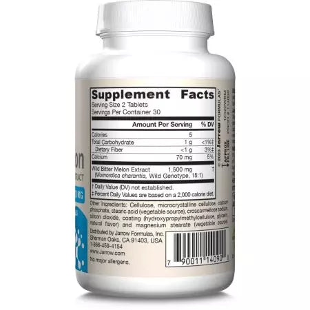 Jarrow Formulas Wild Bitter Melon Extract 1500mg tablets barcode 60 count