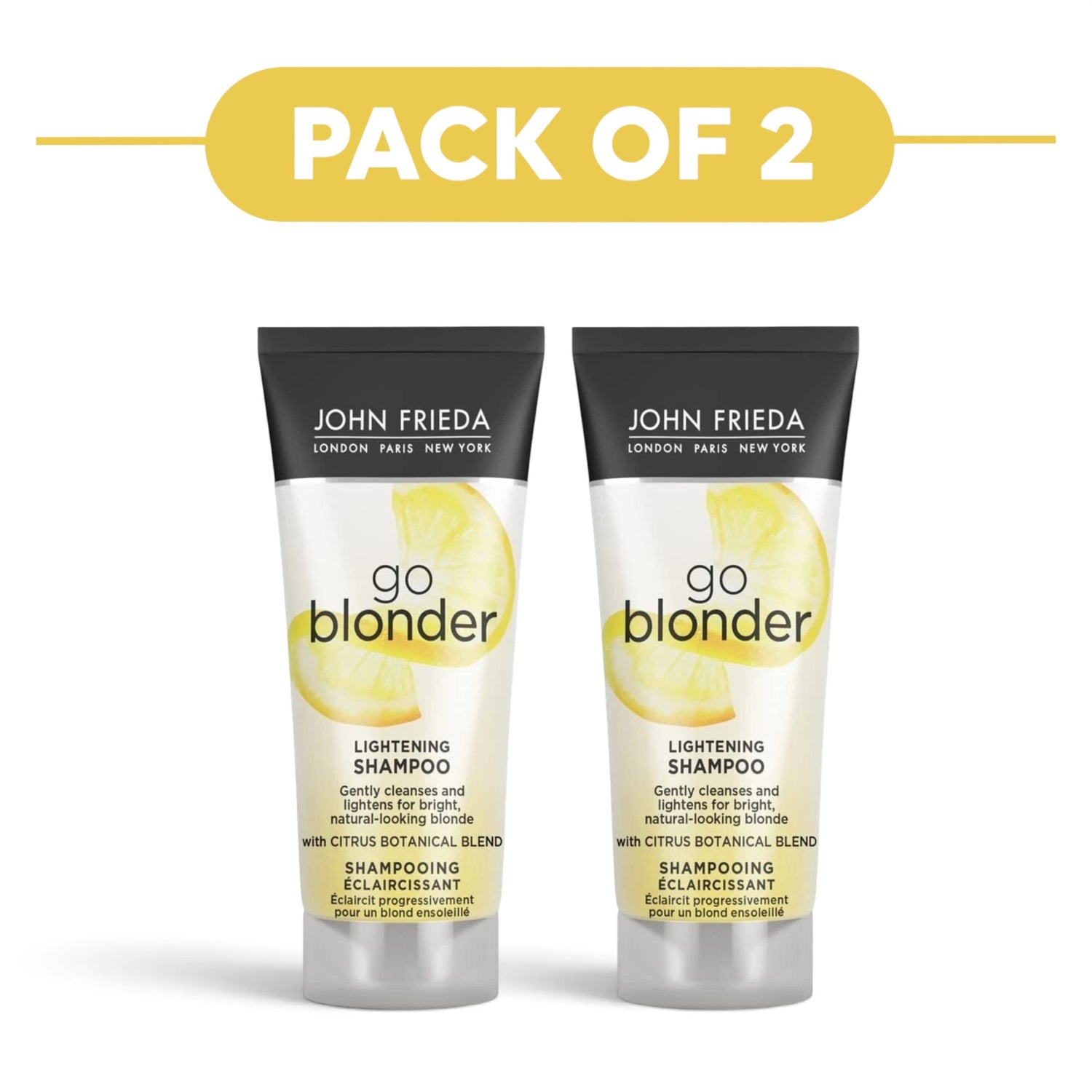 John Frieda Go Blonder Lightening Shampoo 75ml Pack of 2