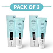 Kurin Fluoride Free Natural Whitening Toothpaste Charcoal Peppermint 100ml Pack of 2