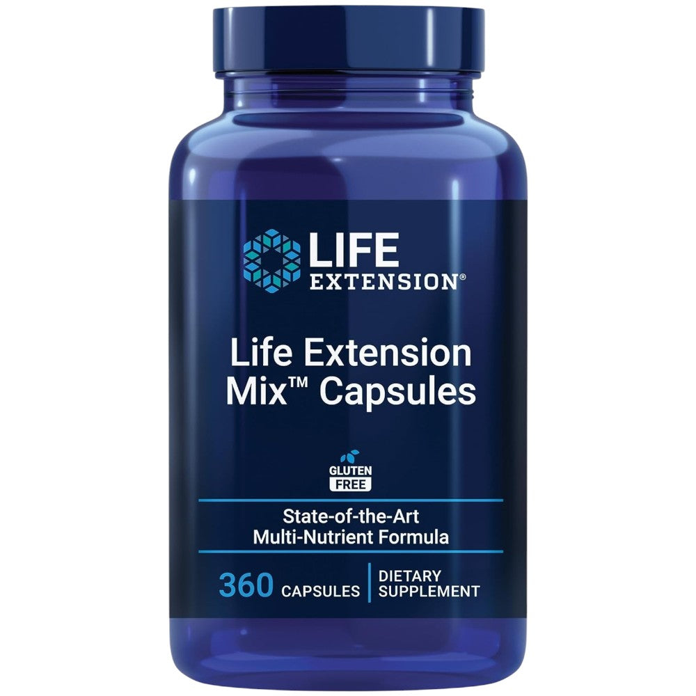 Life Extension Mix multivitamin dietary supplement capsules, no flavour, 360 capsules